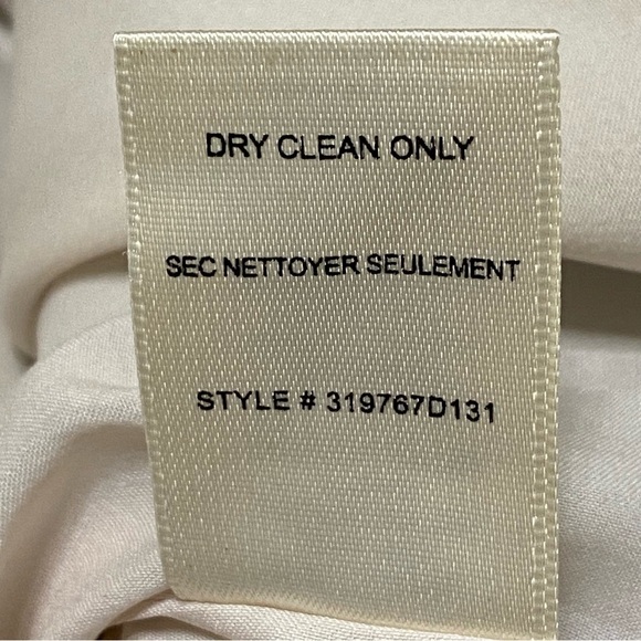 Rebecca Taylor Linen Ruffle Sleeve V-Neck Shift Dress Light Blue Size 4 - Picture 8 of 9